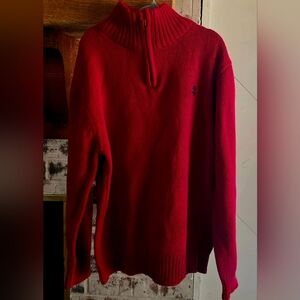 Kids SZ 7, Izod Cherry Red Knit Pullover